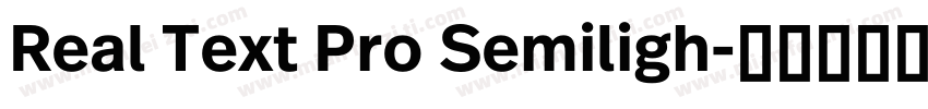 Real Text Pro Semiligh字体转换